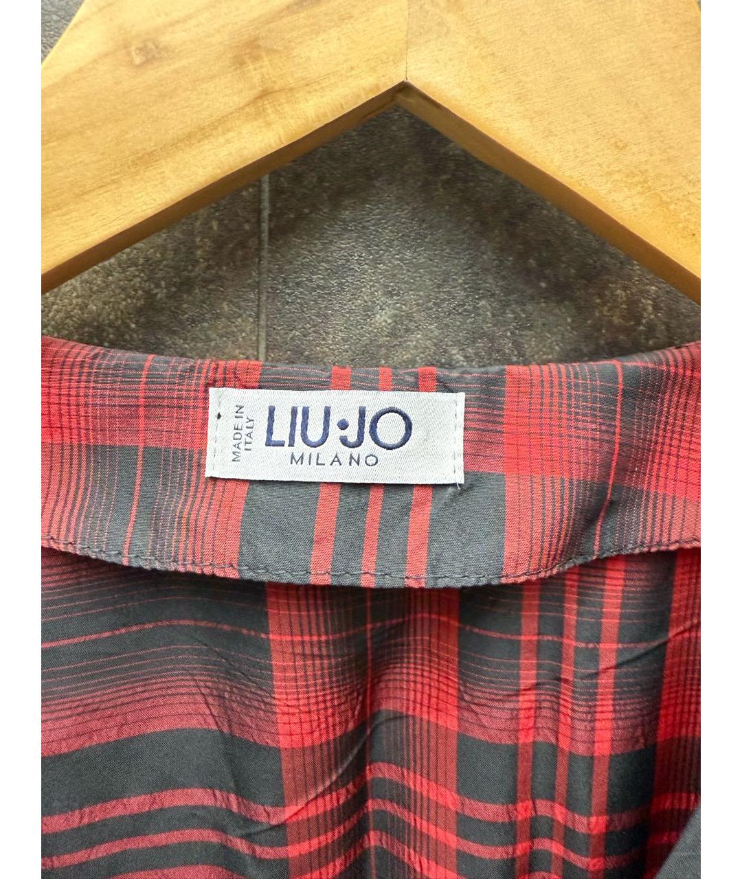 LIU JO Бордовое полиэстеровое коктейльное платье, фото 5