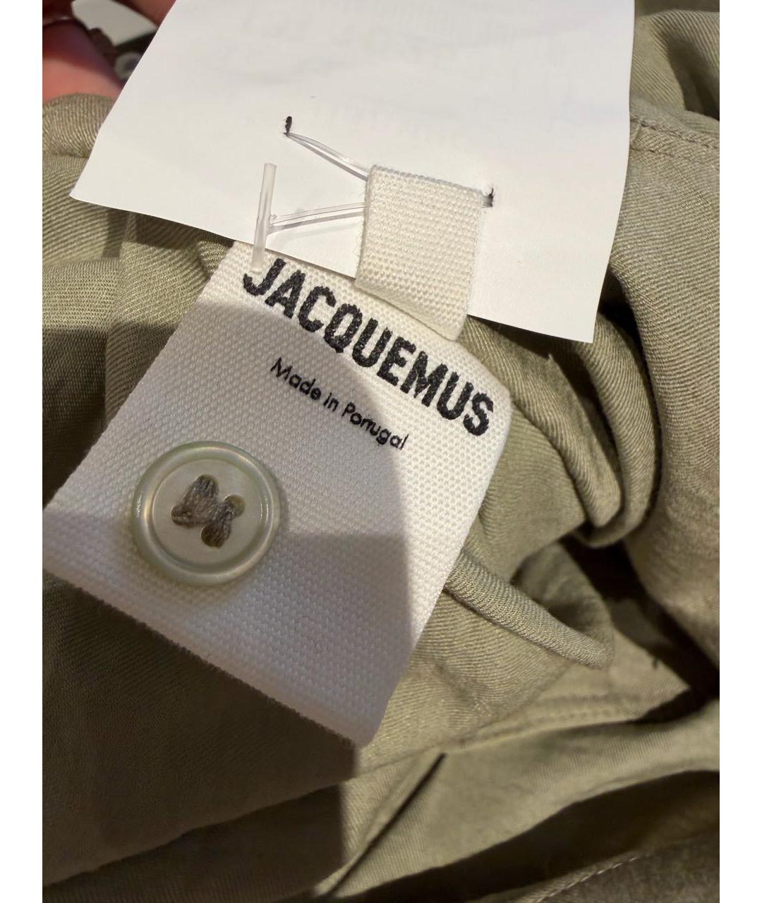 JACQUEMUS Хаки повседневное платье, фото 5