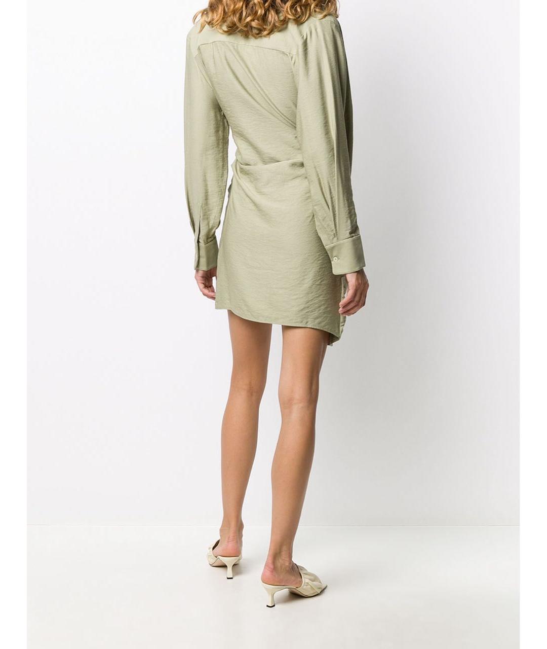 JACQUEMUS Хаки повседневное платье, фото 4