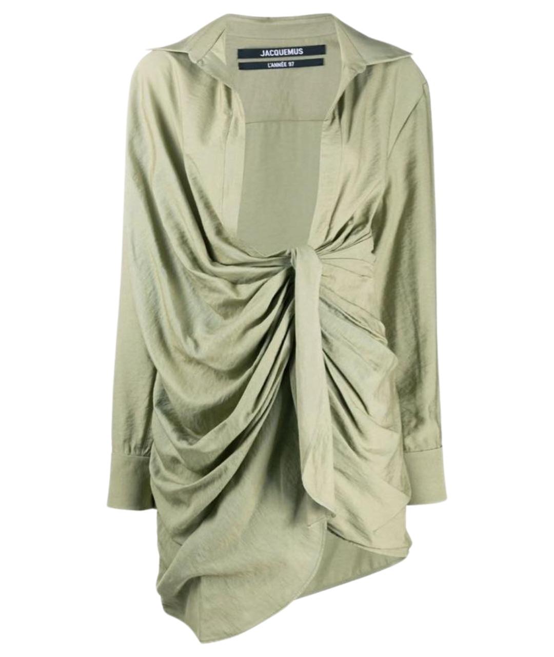 JACQUEMUS Хаки повседневное платье, фото 1