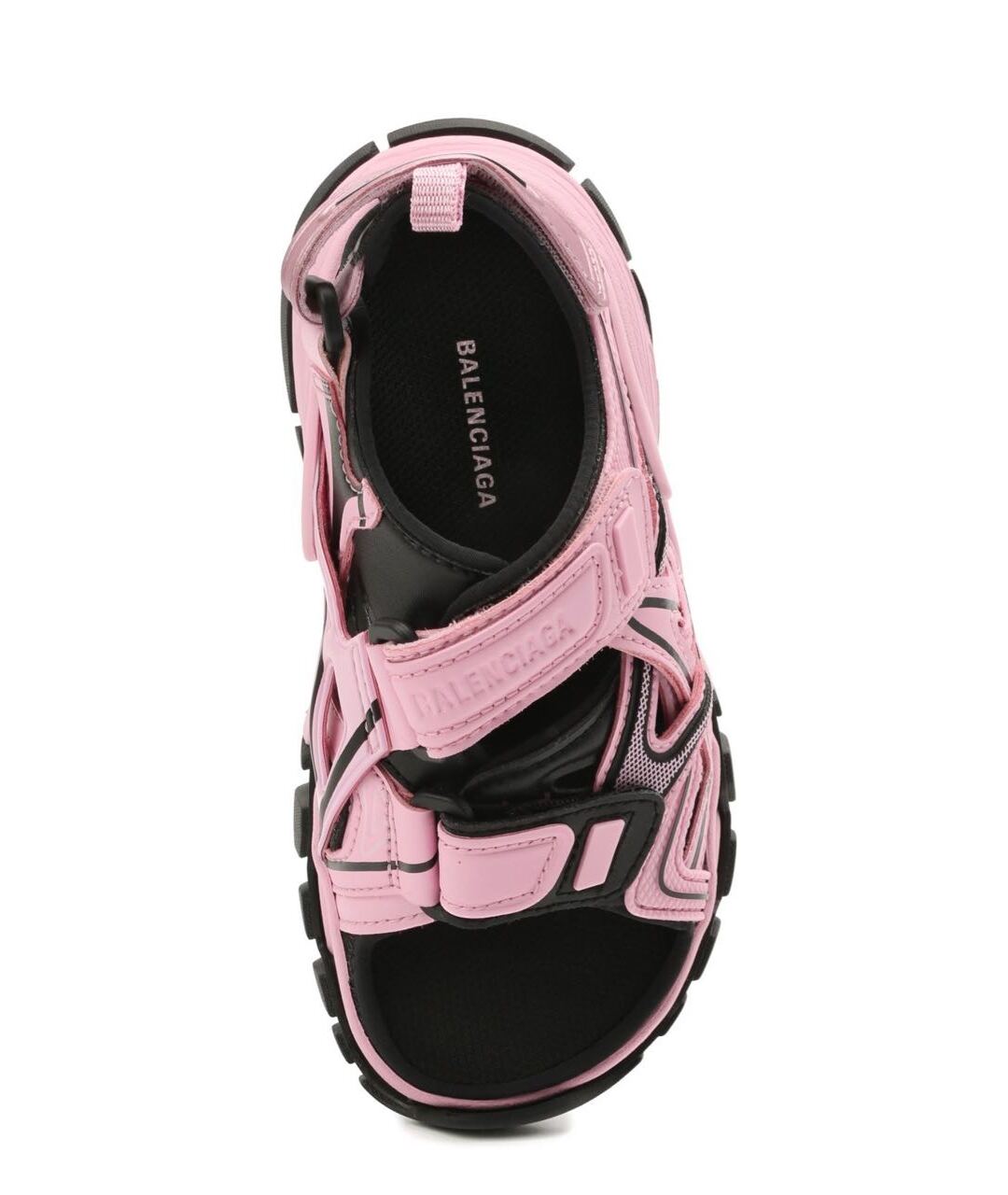 BALENCIAGA KIDS Розовые кожаные сандалии и шлепанцы, фото 3
