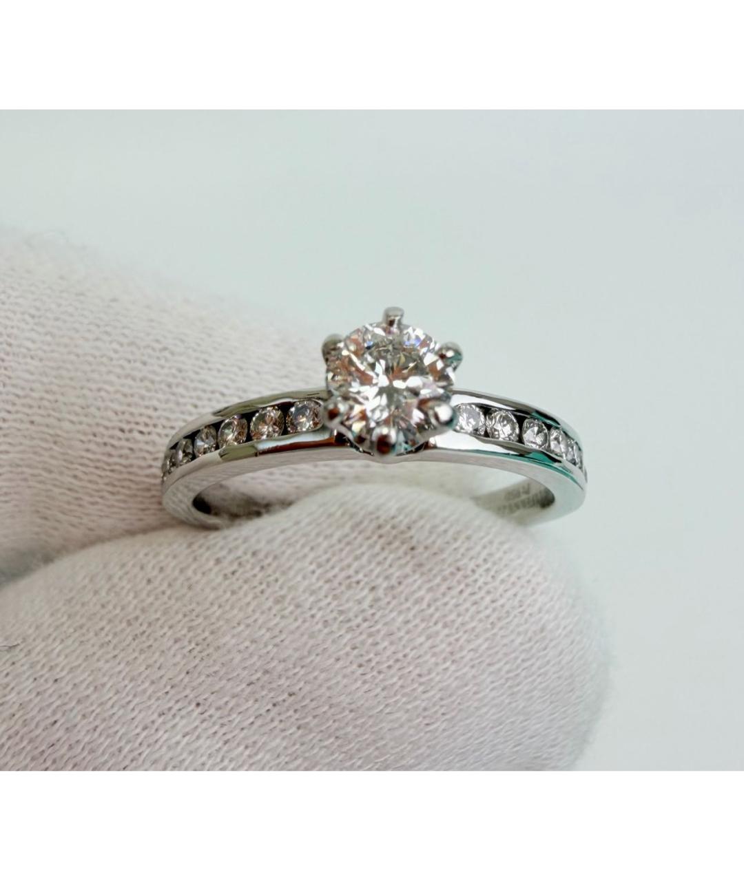 TIFFANY&CO Белое платиновое кольцо, фото 6