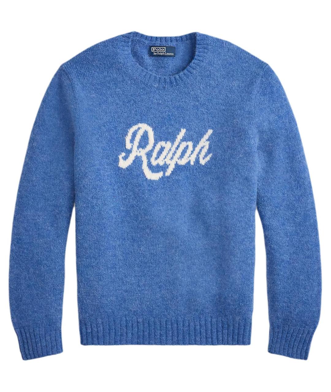 POLO RALPH LAUREN Синий шерстяной джемпер / свитер, фото 1