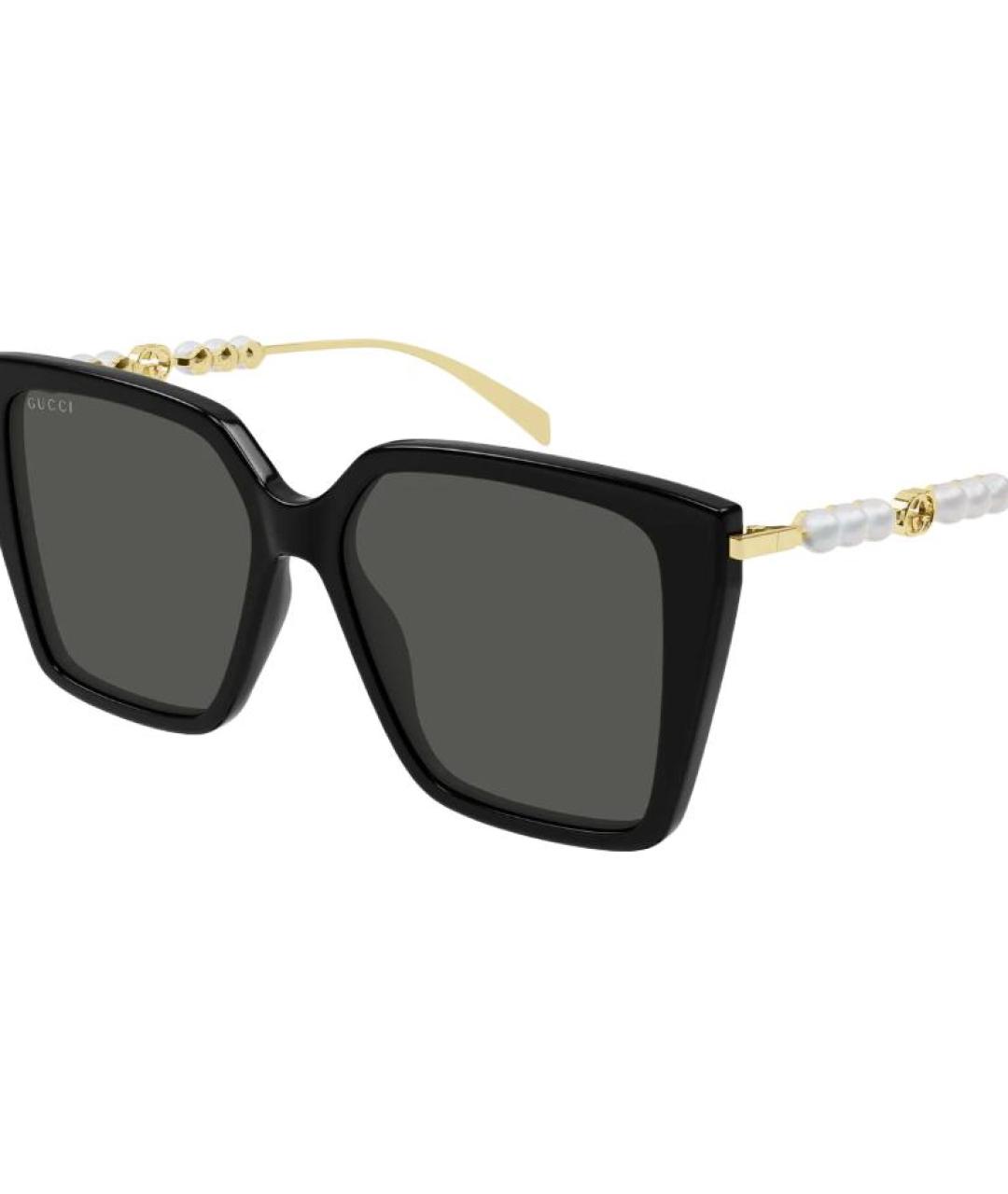 GUCCI Черные пластиковые солнцезащитные очки, фото 3