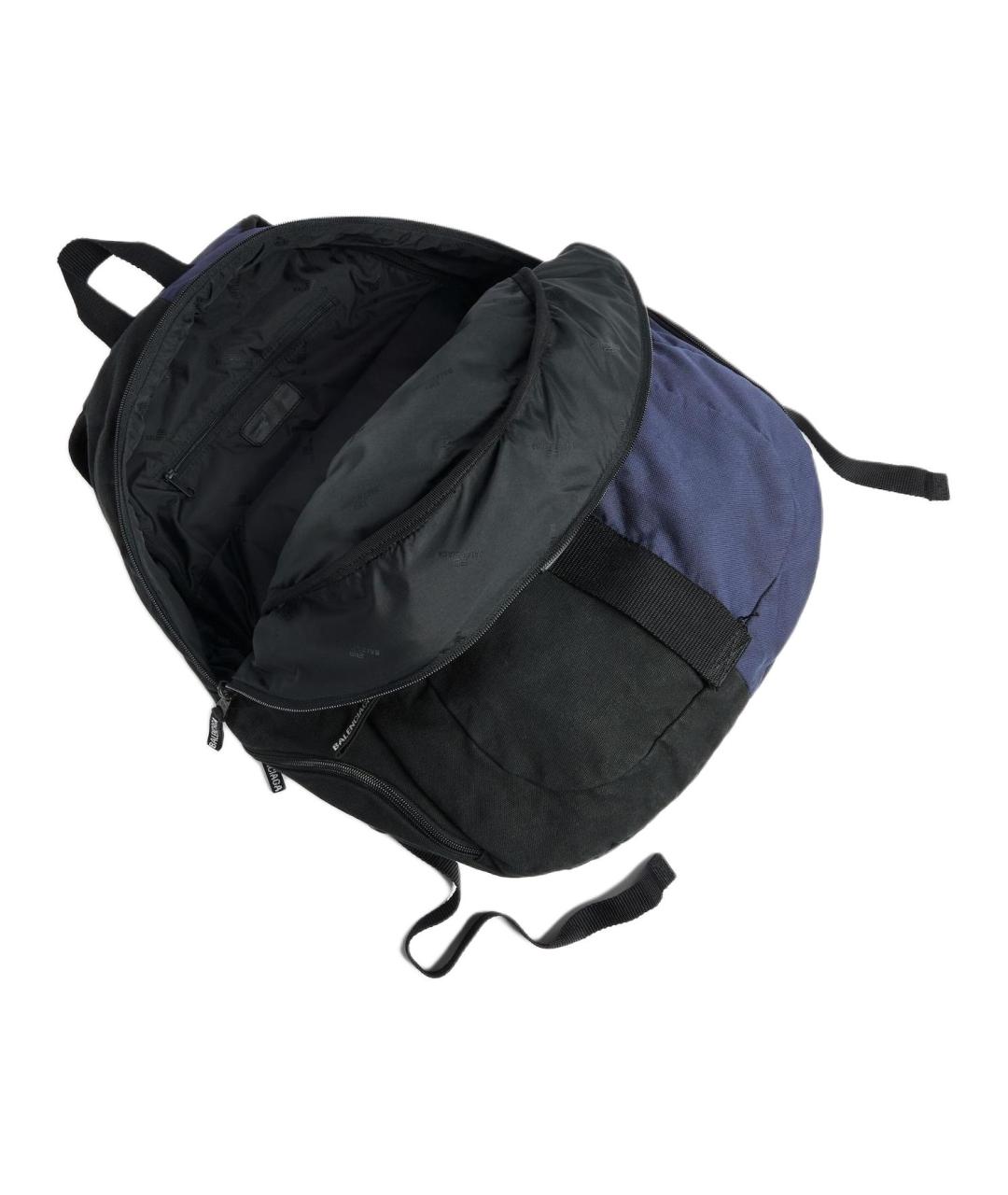 BALENCIAGA Синий бархатный рюкзак, фото 4