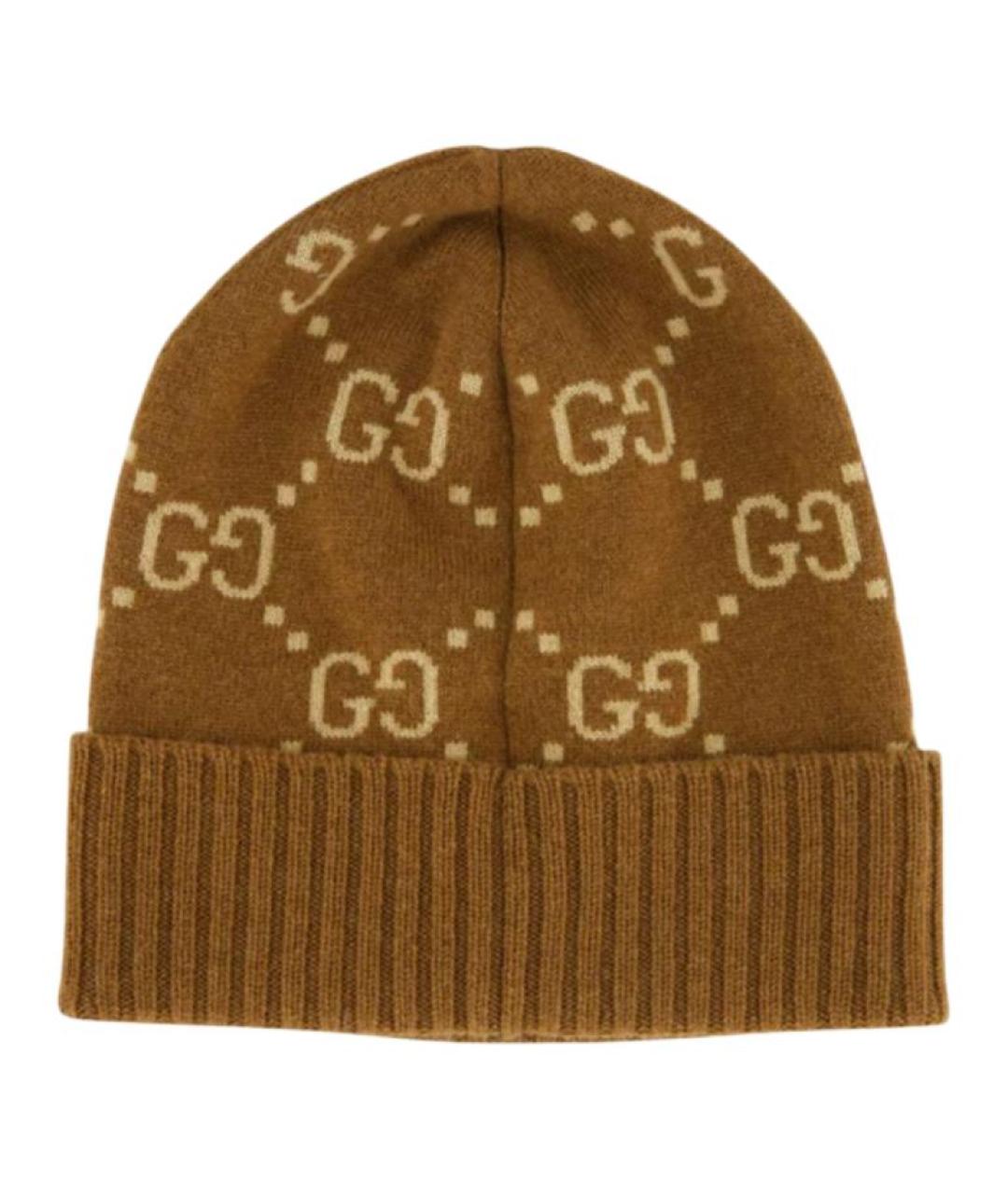 GUCCI Бежевая кашемировая шапка, фото 2