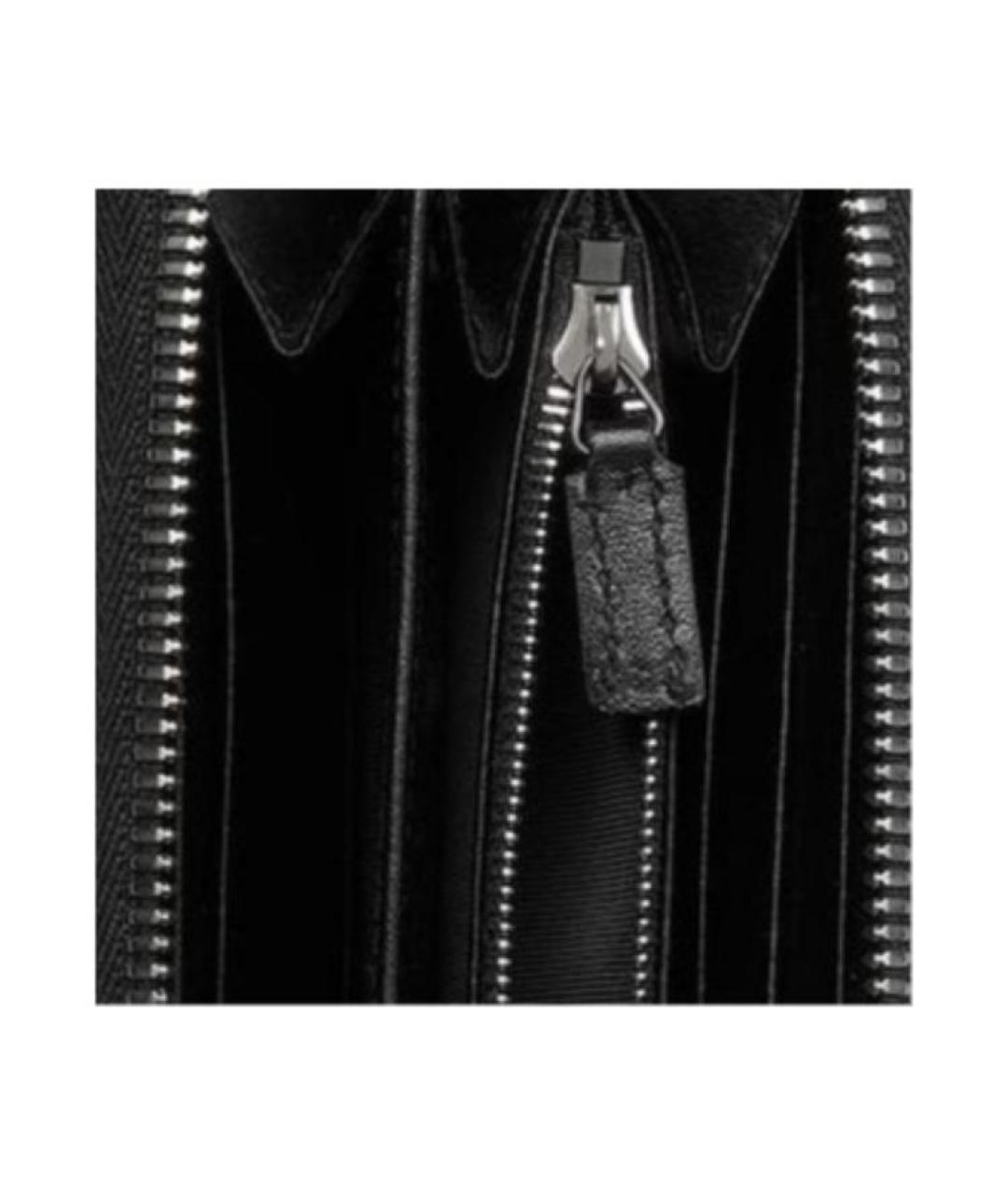 GUCCI Черный кожаный кошелек, фото 5