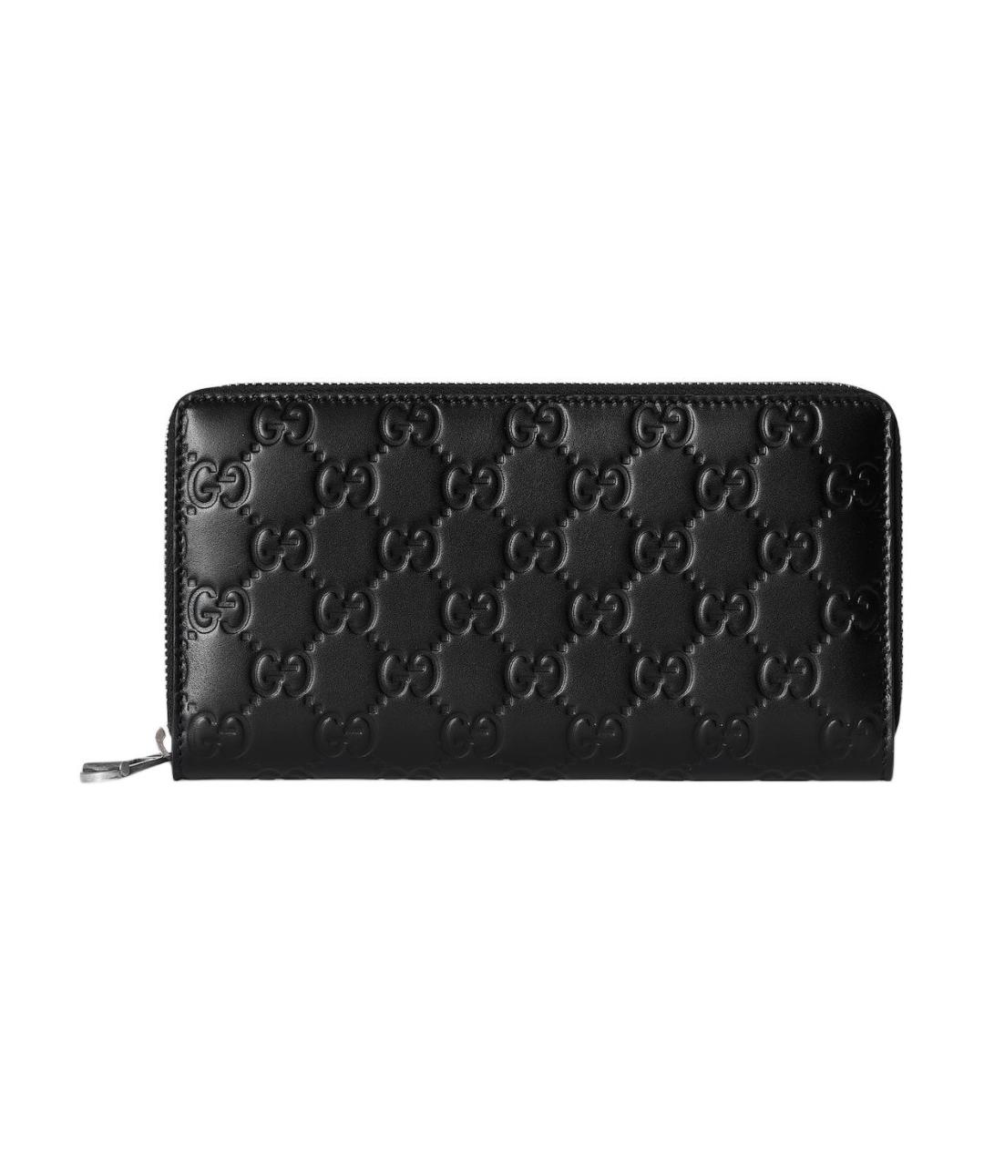 GUCCI Черный кожаный кошелек, фото 4
