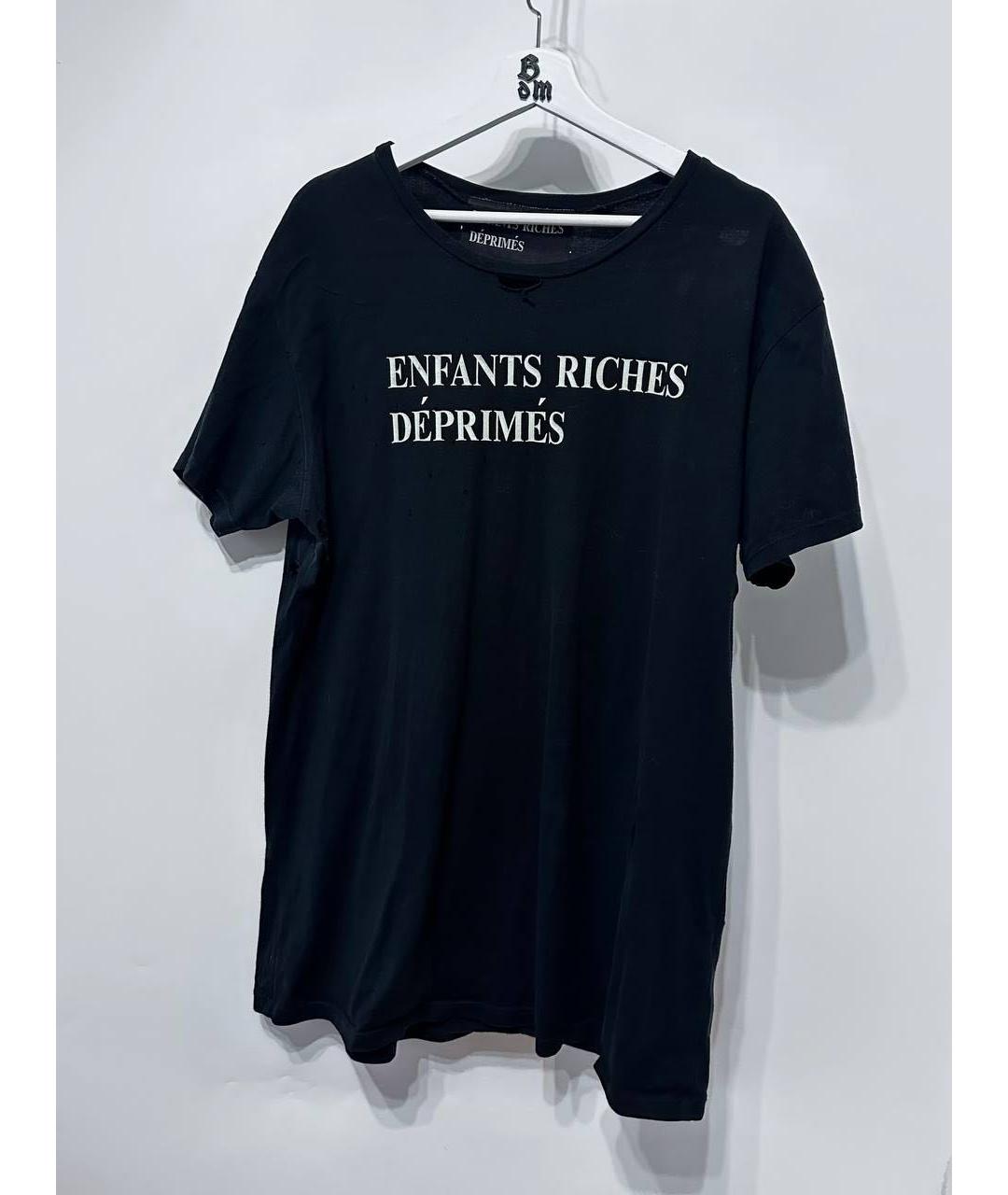 Enfants Riches Déprimés Антрацитовая хлопковая футболка, фото 7