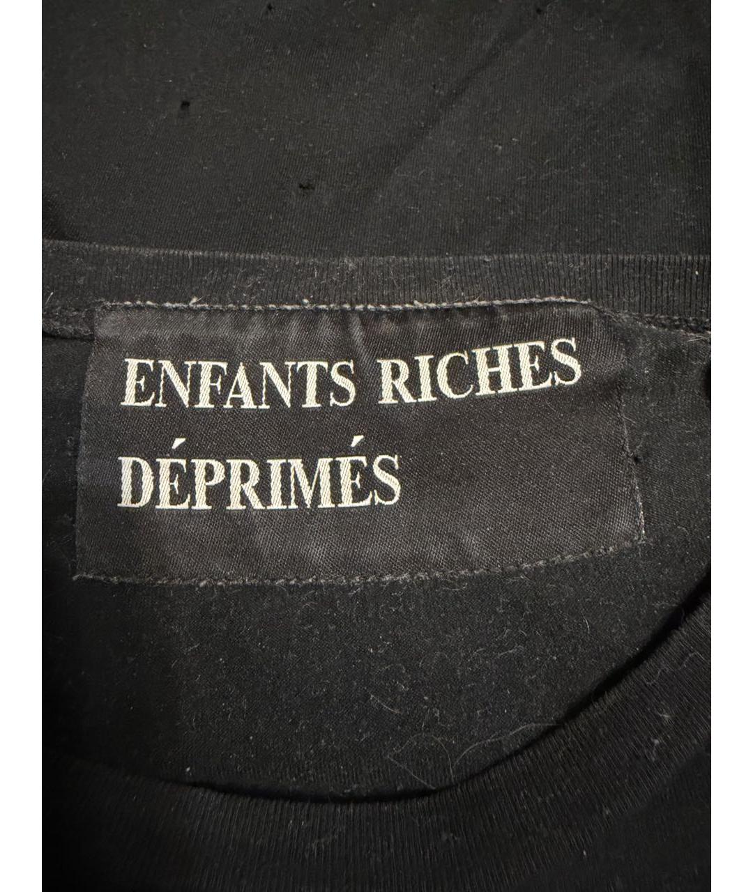 Enfants Riches Déprimés Антрацитовая хлопковая футболка, фото 3
