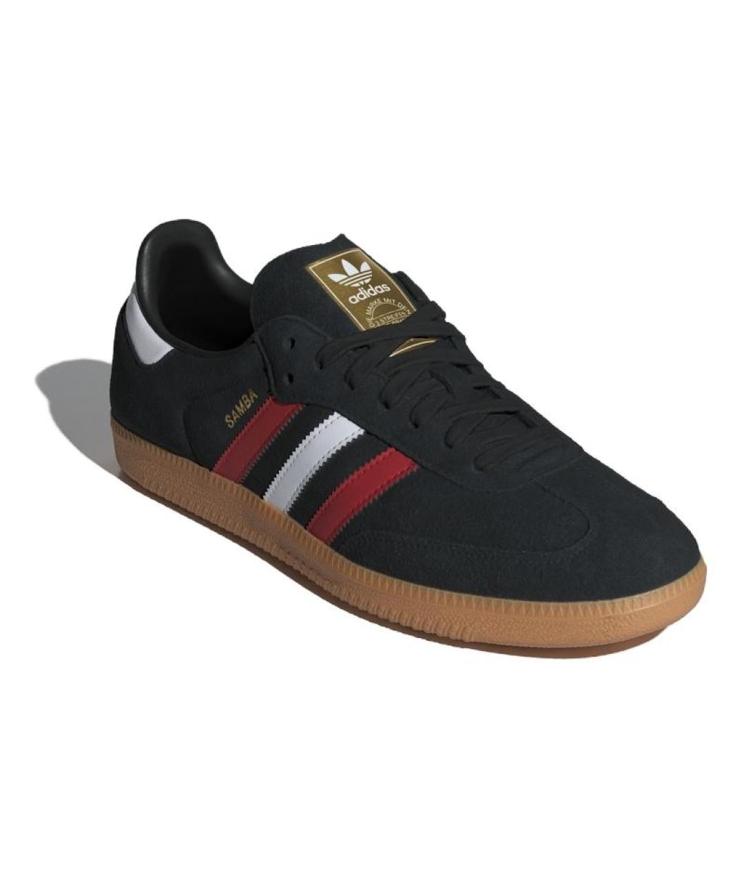 ADIDAS Черные замшевые кеды, фото 2