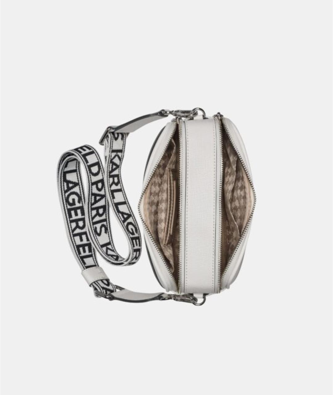 KARL LAGERFELD Белая сумка через плечо, фото 2