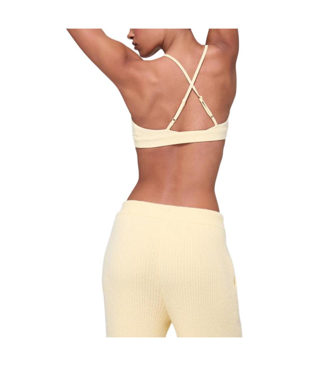 ALO YOGA Желтая майка, фото 3