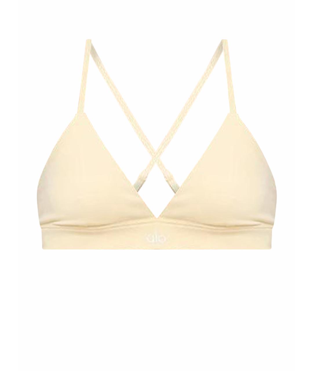 ALO YOGA Желтая майка, фото 1