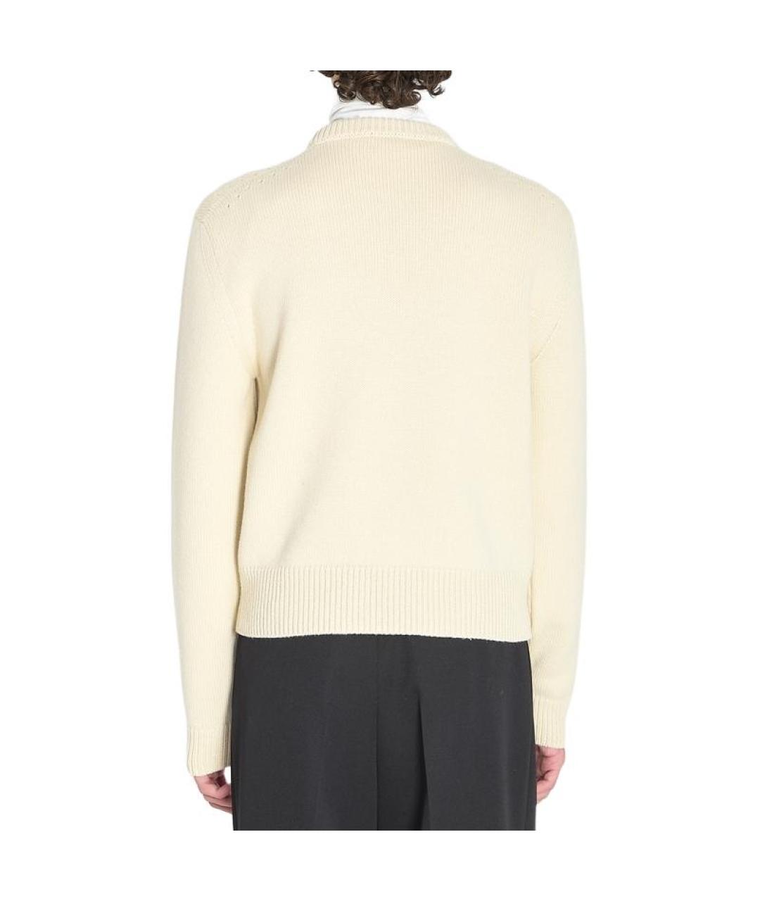 CELINE Бежевый кашемировый джемпер / свитер, фото 4