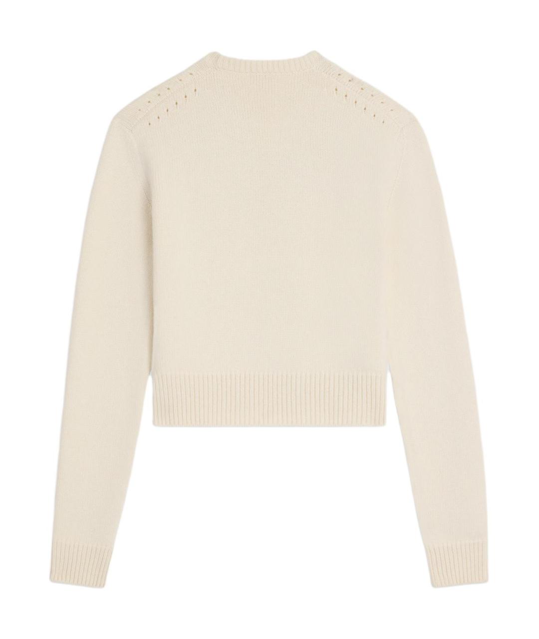 CELINE Бежевый кашемировый джемпер / свитер, фото 2