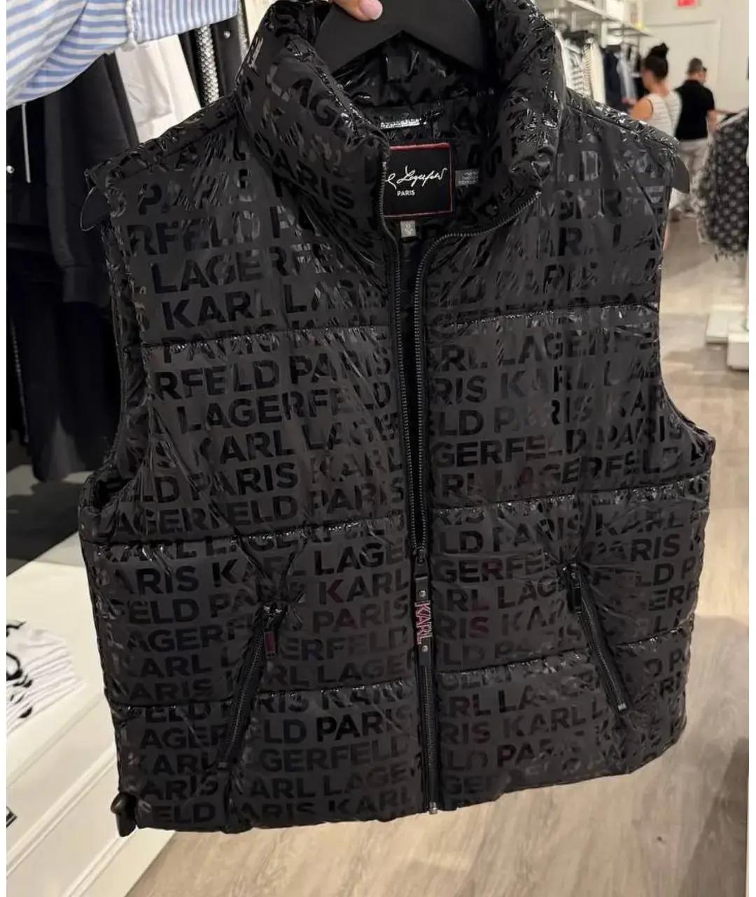 KARL LAGERFELD Черный жилет, фото 4