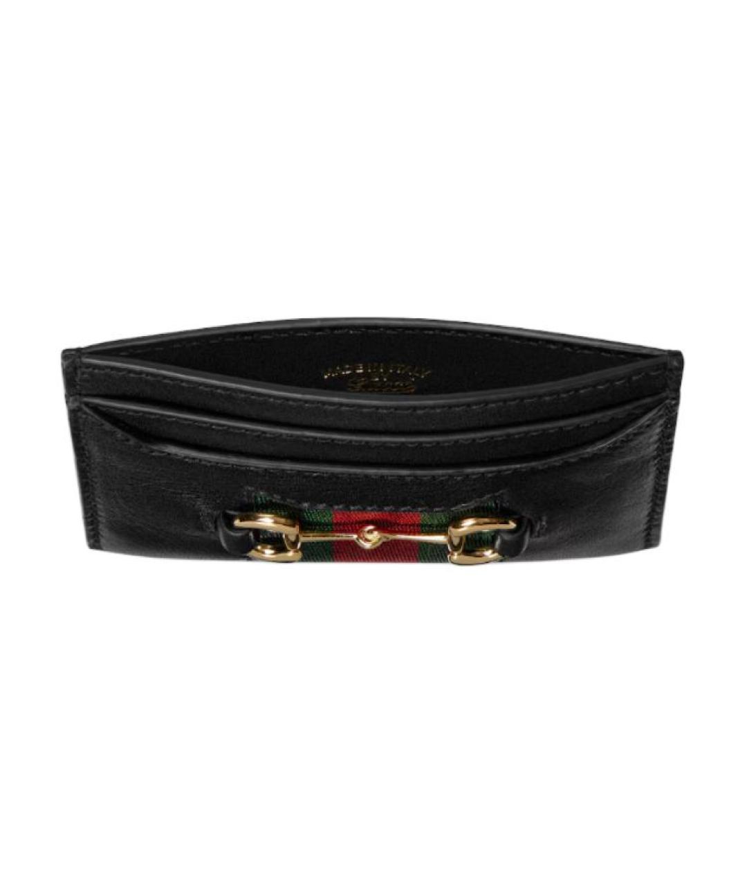 GUCCI Черный кожаный кардхолдер, фото 4