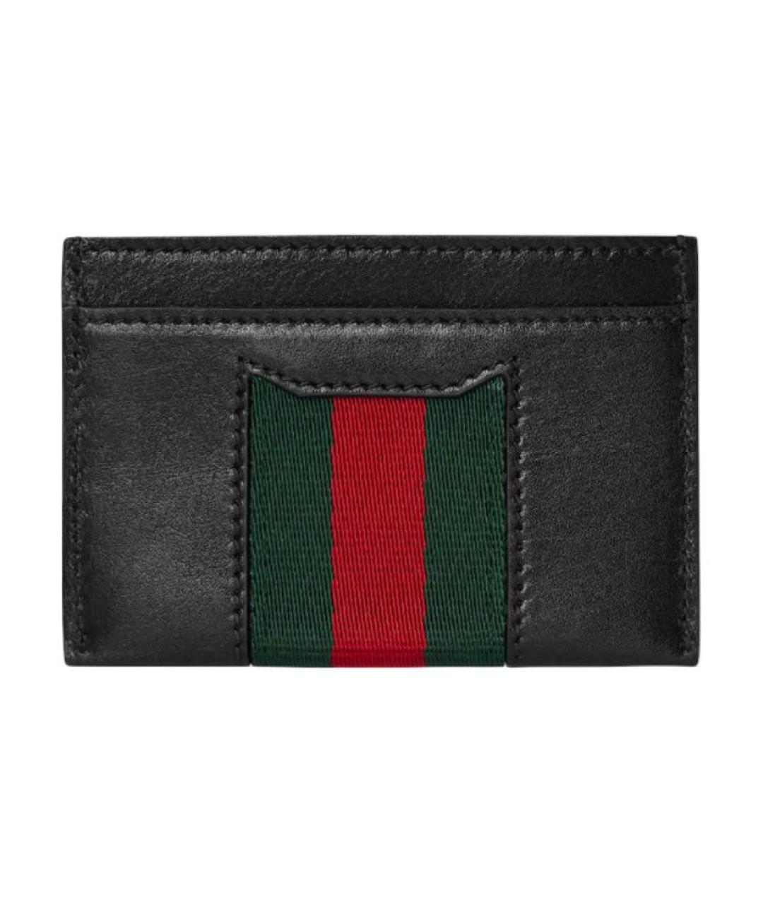 GUCCI Черный кожаный кардхолдер, фото 3