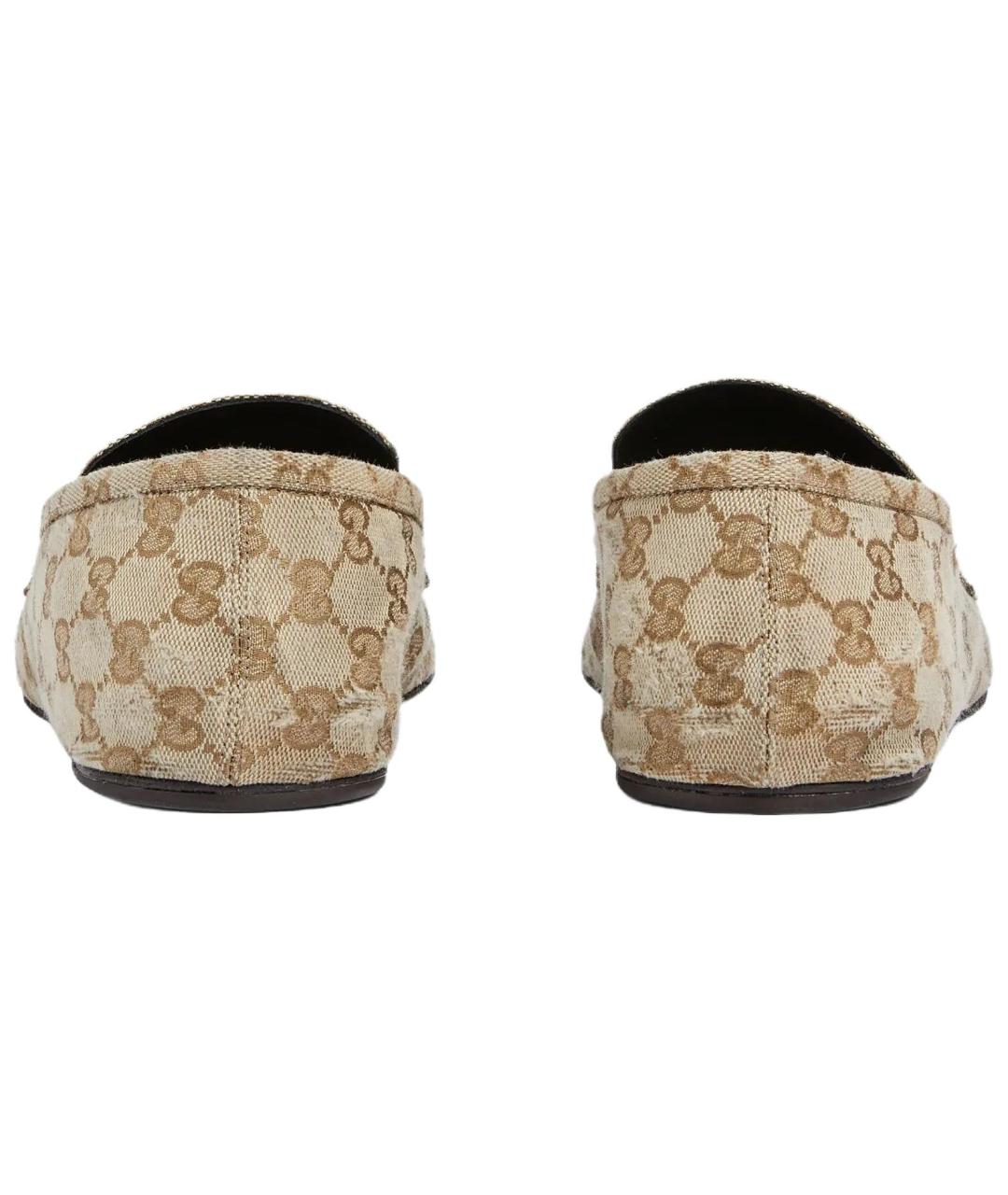 GUCCI Бежевые лоферы, фото 5