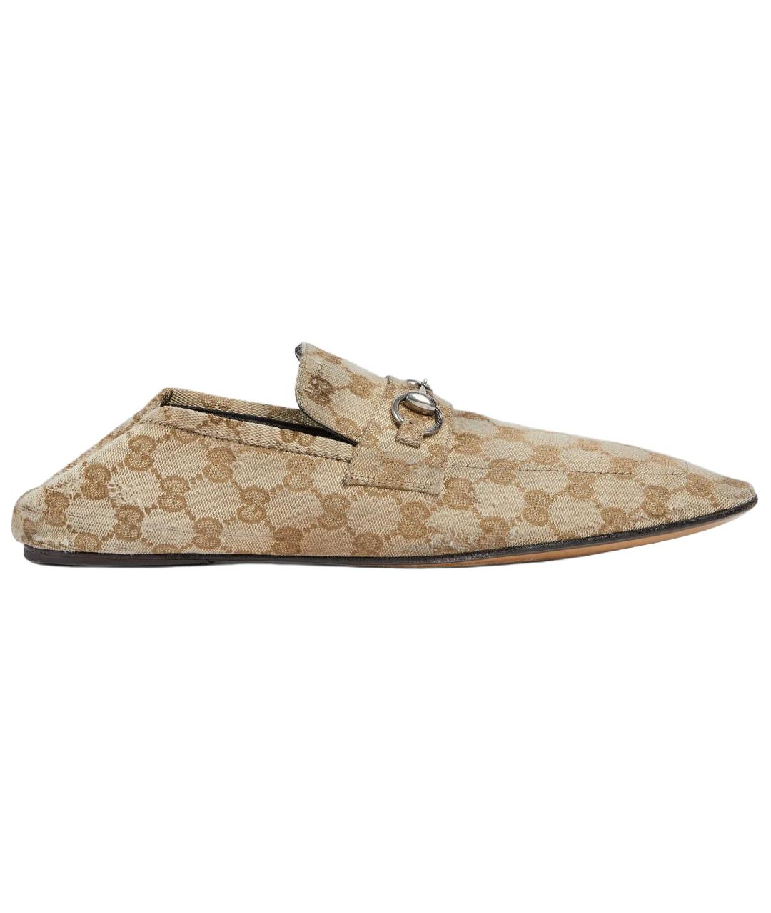 GUCCI Бежевые лоферы, фото 2