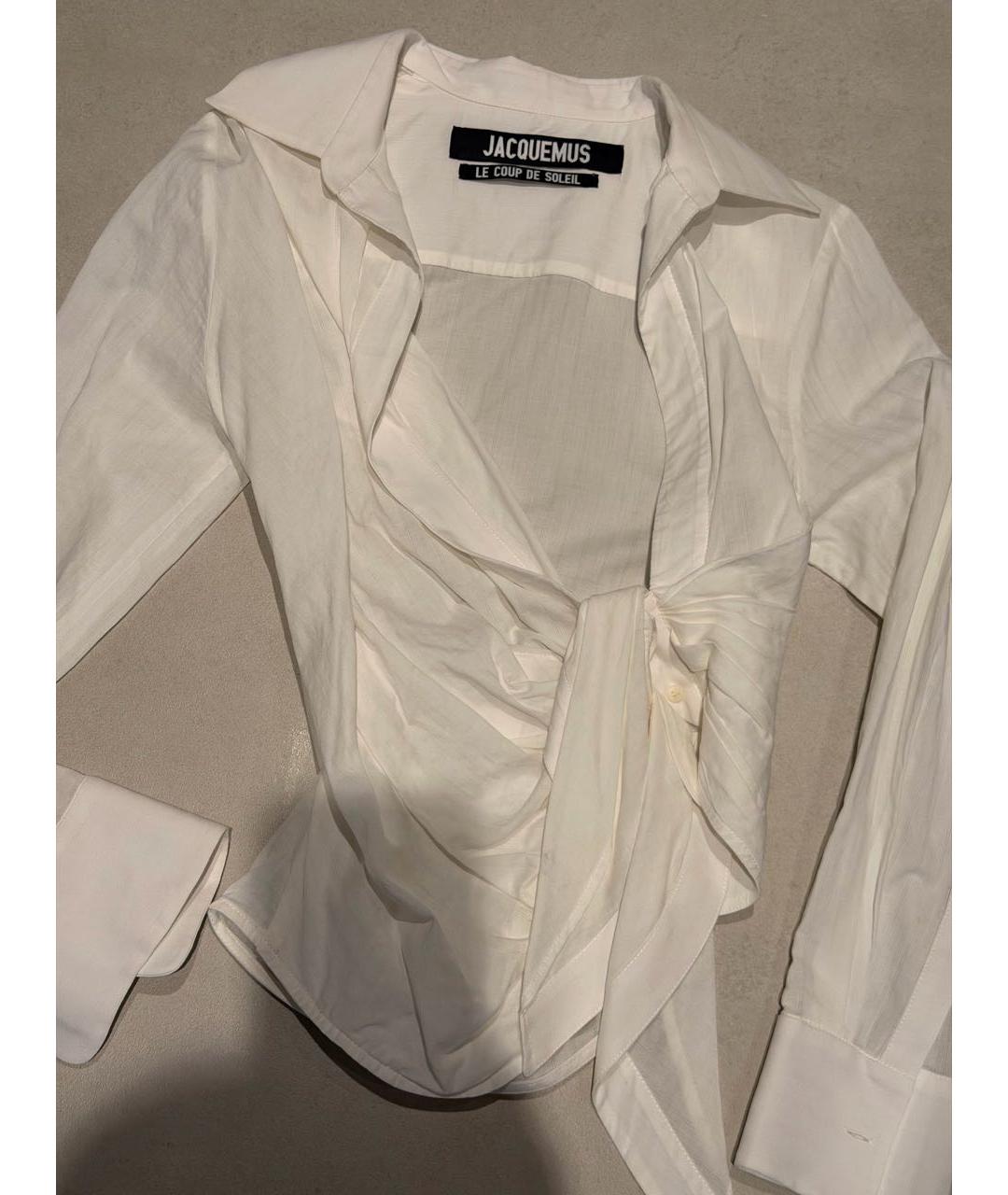 JACQUEMUS Белая рубашка, фото 4