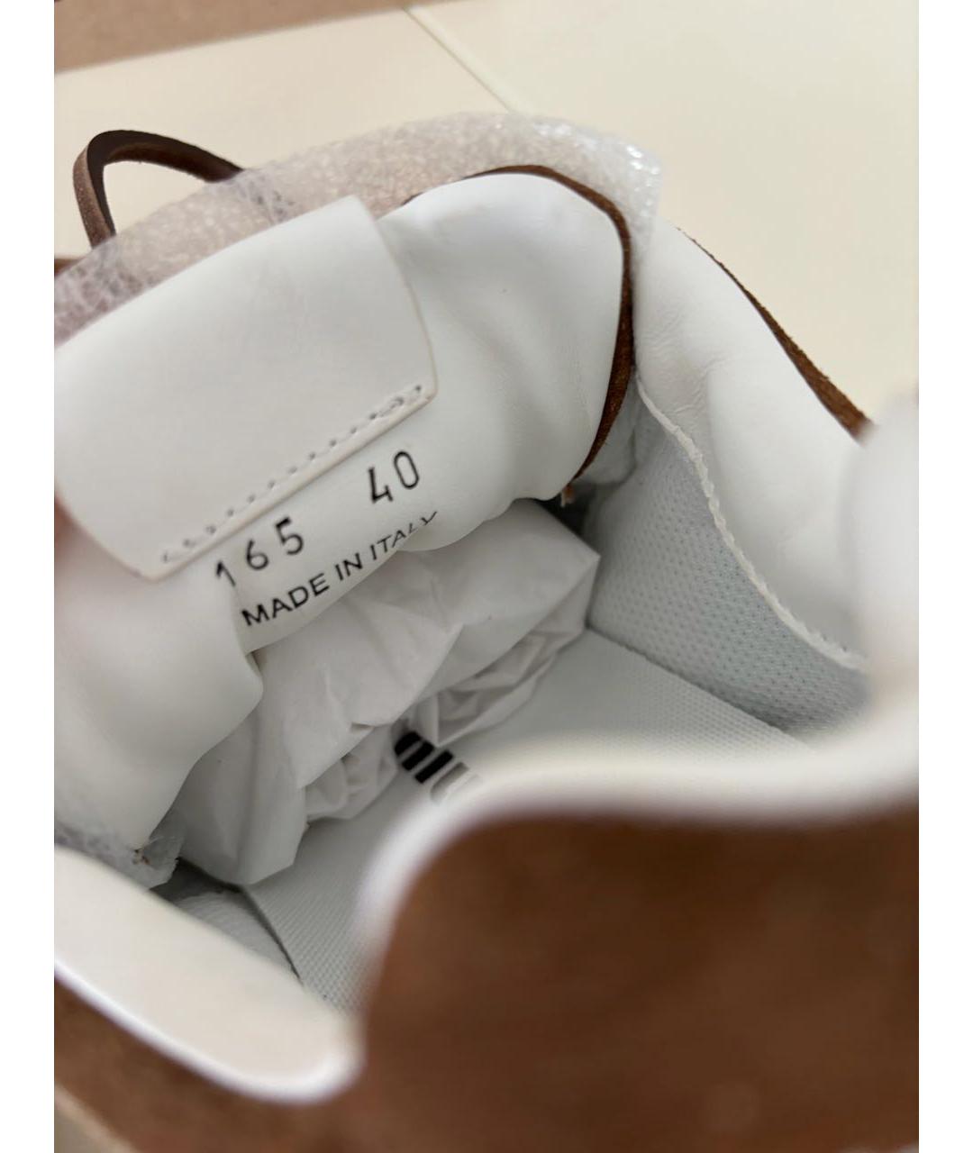 MIU MIU Коричневые замшевые кеды, фото 6