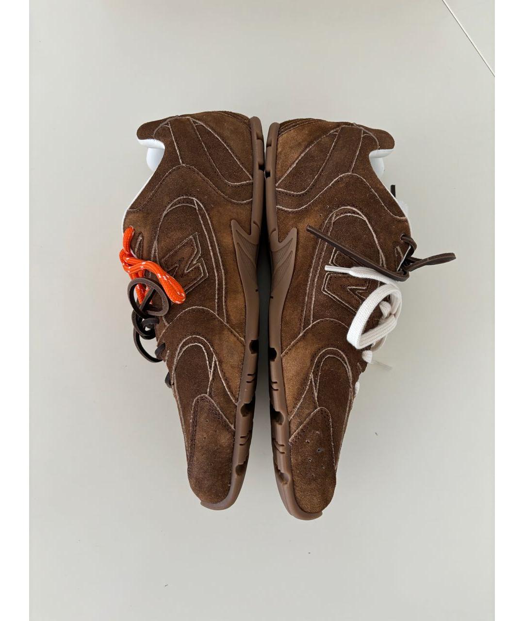 MIU MIU Коричневые замшевые кеды, фото 5