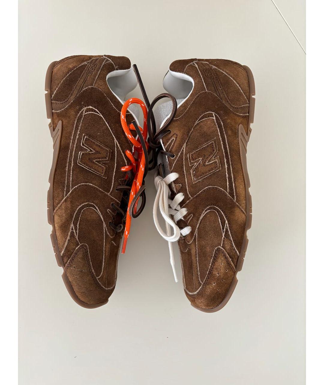 MIU MIU Коричневые замшевые кеды, фото 4