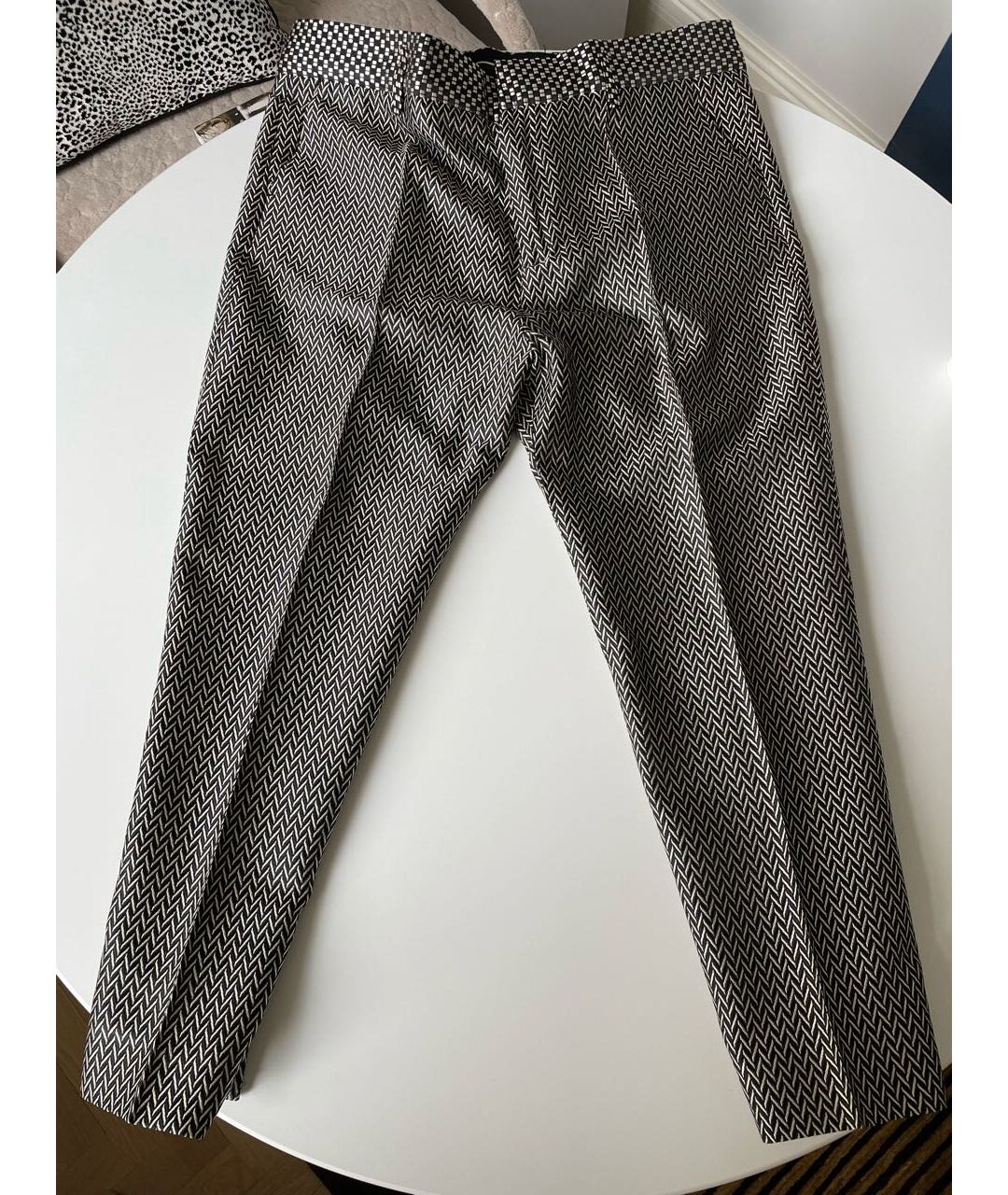 HAIDER ACKERMANN Серый шелковый костюм с брюками, фото 7