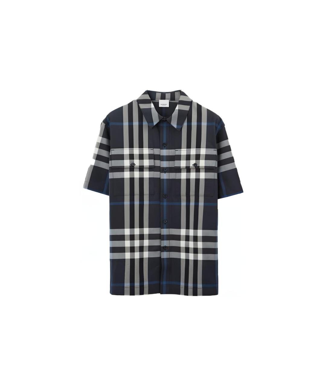 BURBERRY Темно-синяя классическая рубашка, фото 6