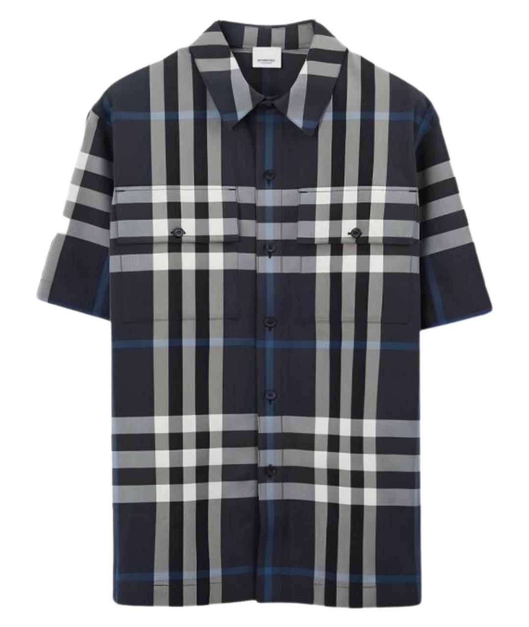 BURBERRY Темно-синяя классическая рубашка, фото 1