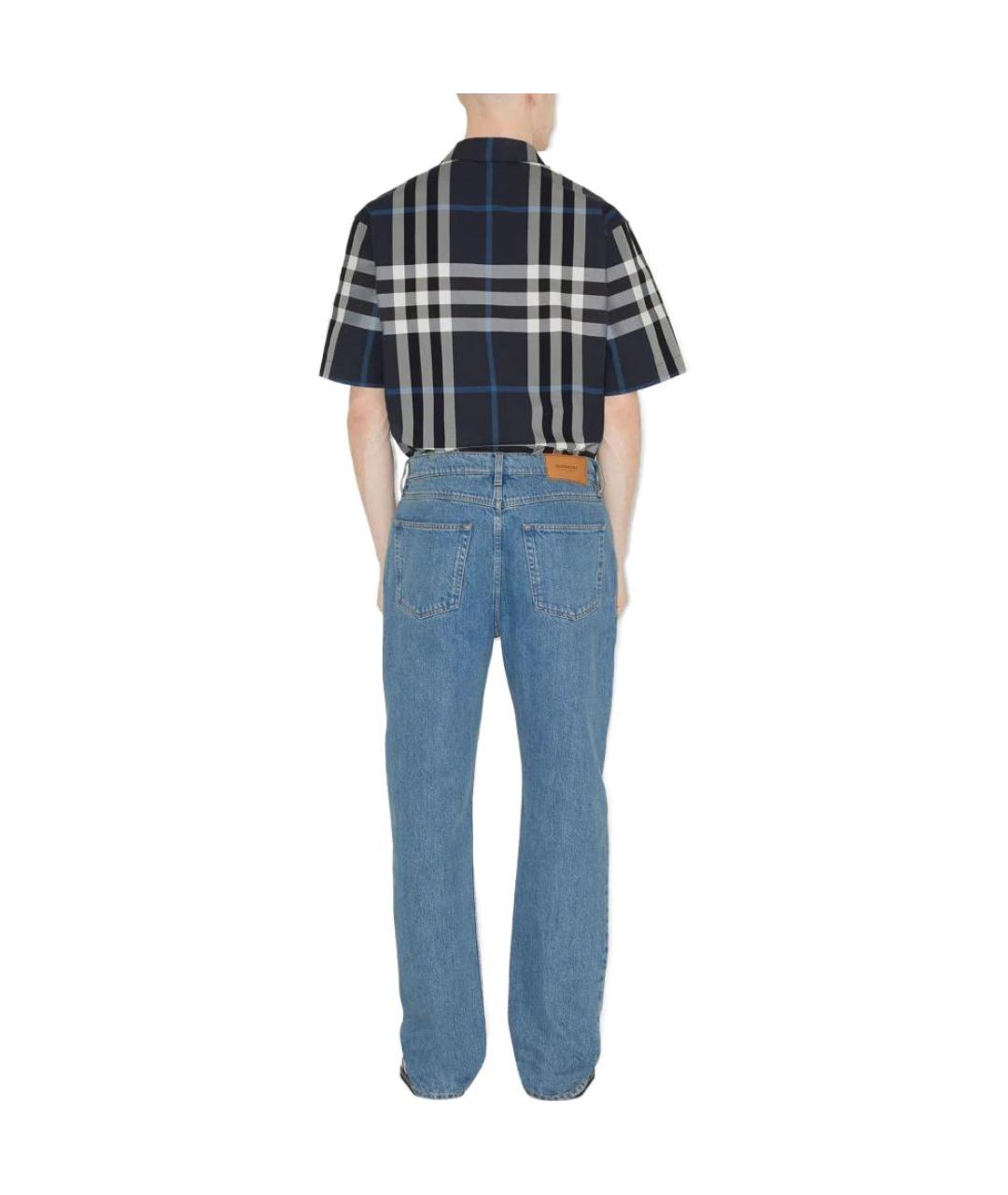 BURBERRY Темно-синяя классическая рубашка, фото 3