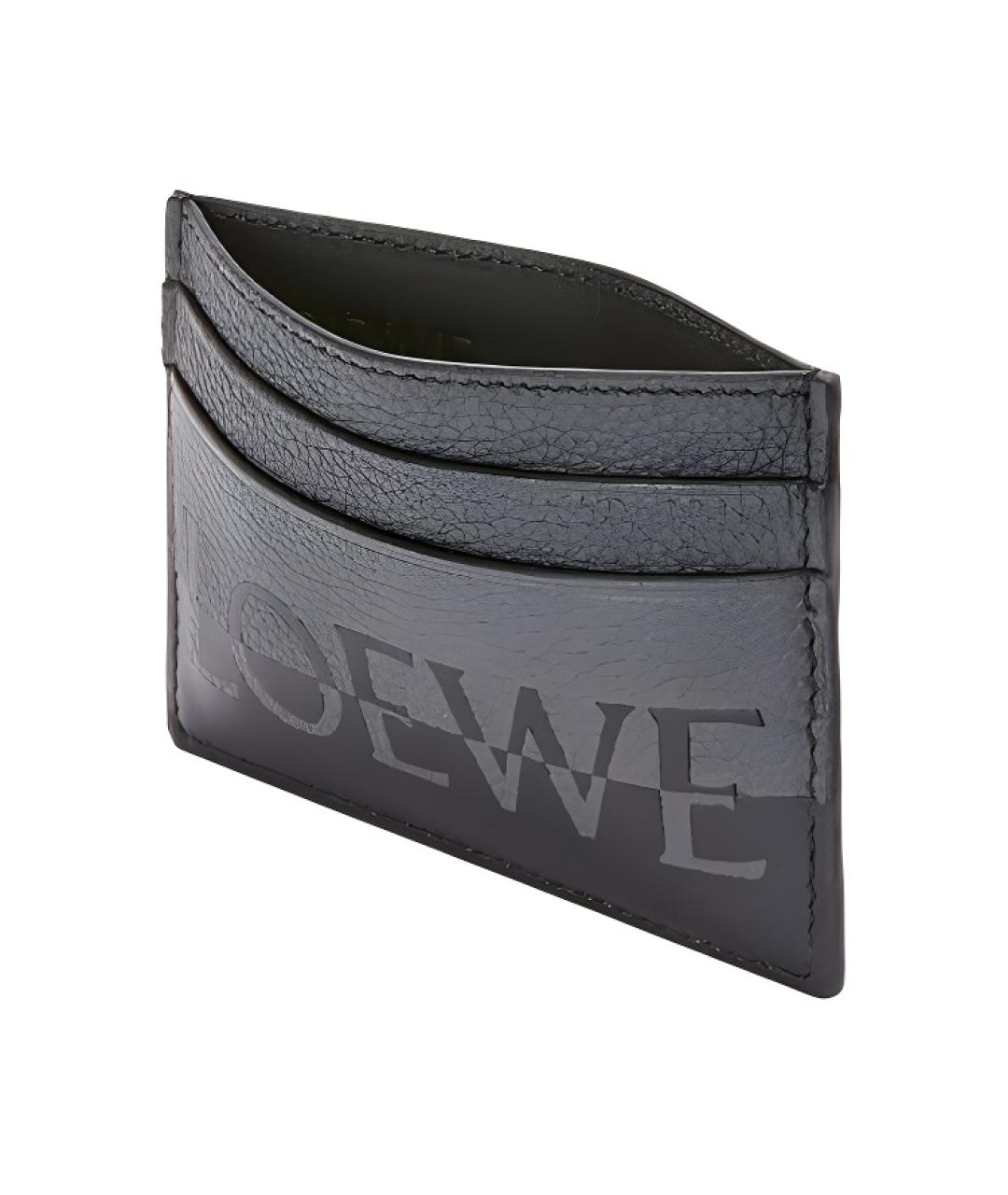 LOEWE Черный кожаный кардхолдер, фото 3
