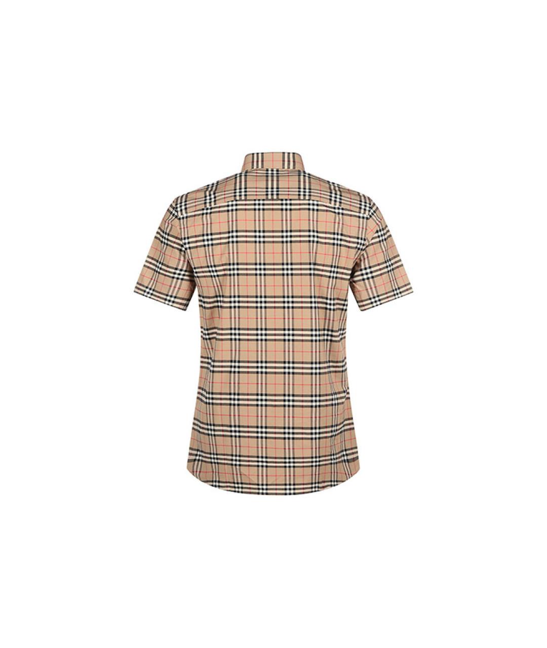 BURBERRY Хаки хлопковая кэжуал рубашка, фото 2