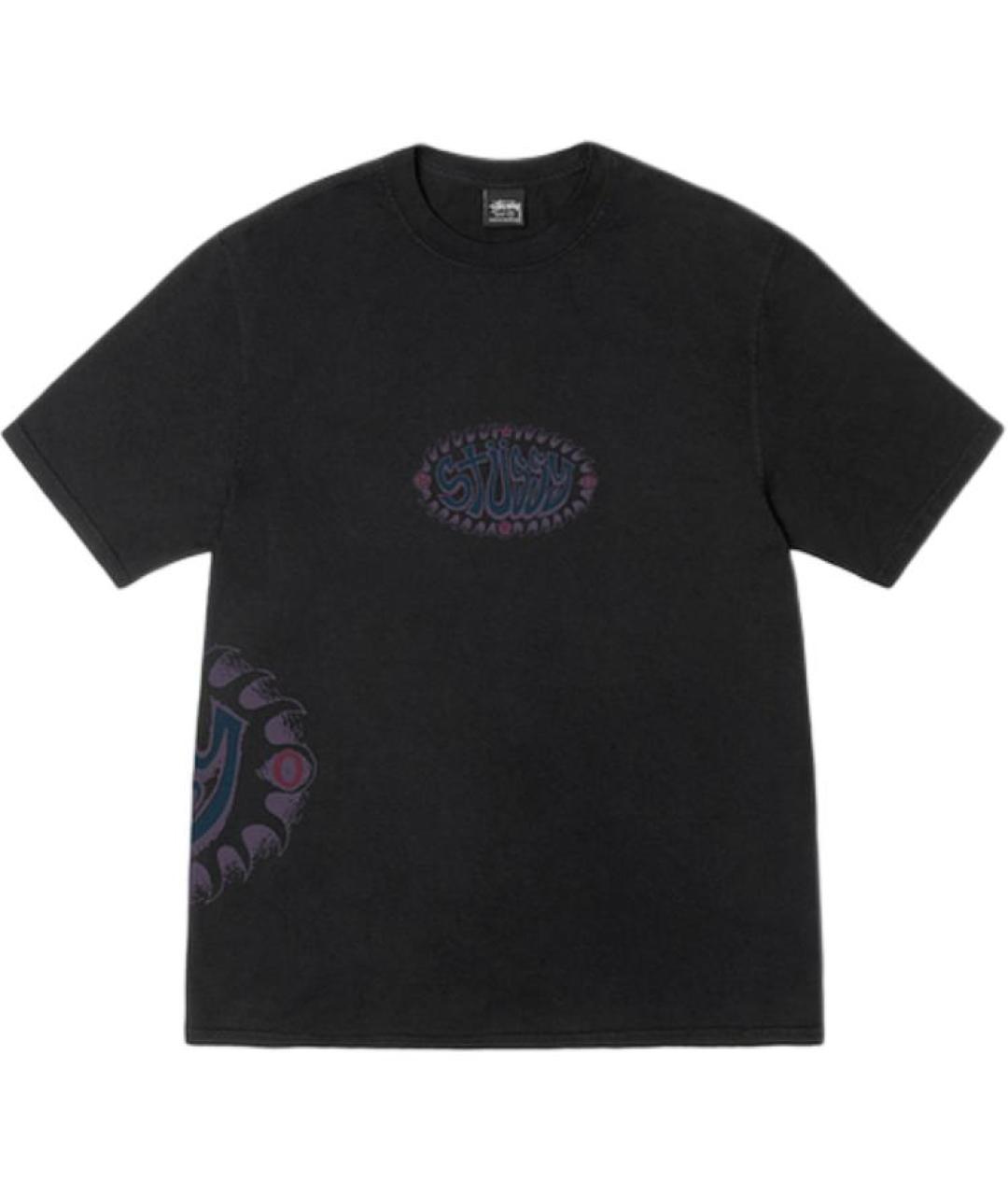 STUSSY Черная футболка, фото 1