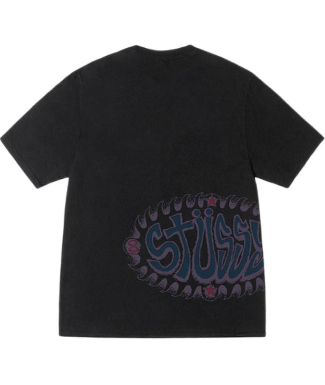 STUSSY Черная футболка, фото 2