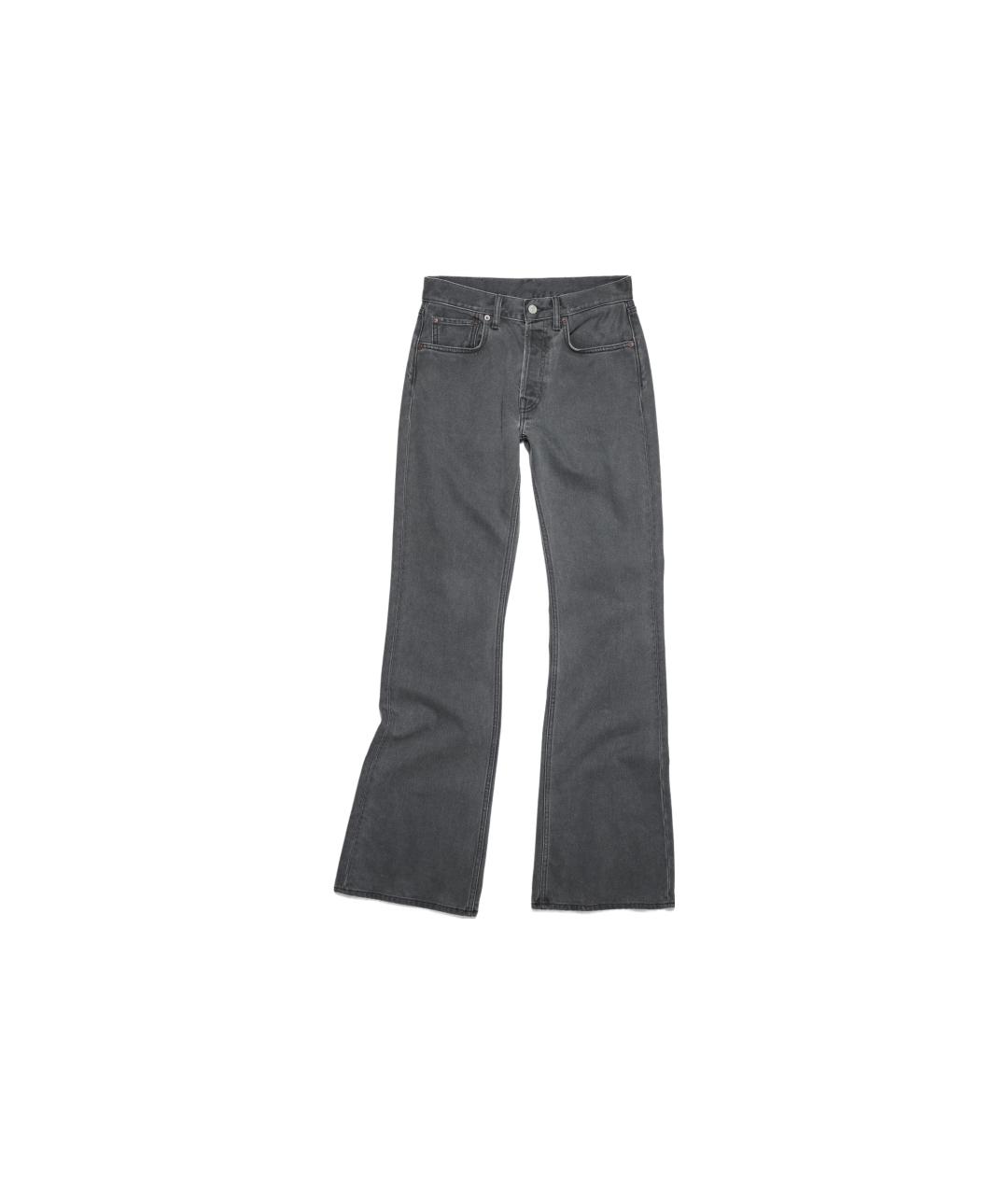 ACNE STUDIOS Антрацитовые хлопковые джинсы, фото 6