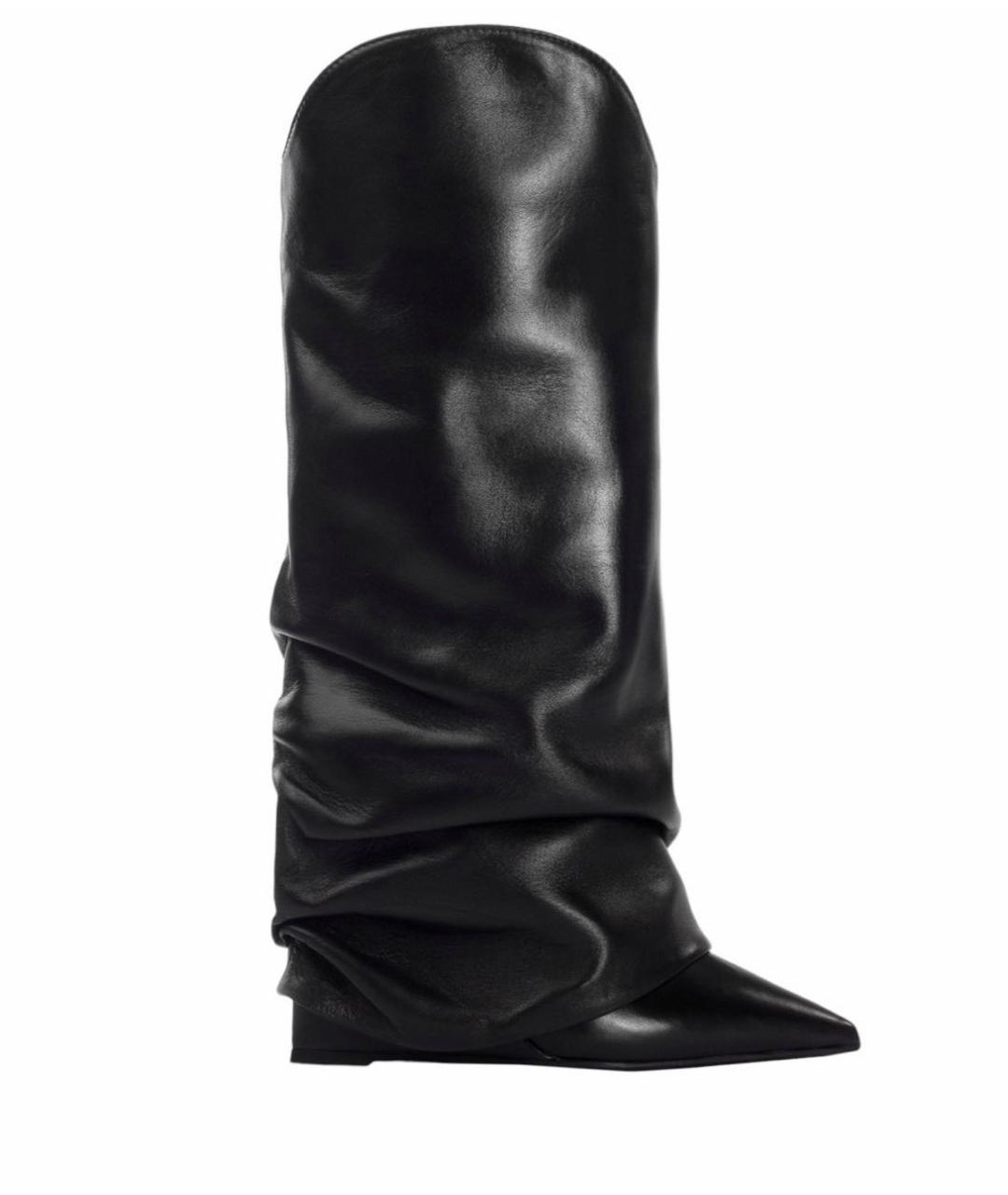 LE SILLA Черные кожаные сапоги, фото 5