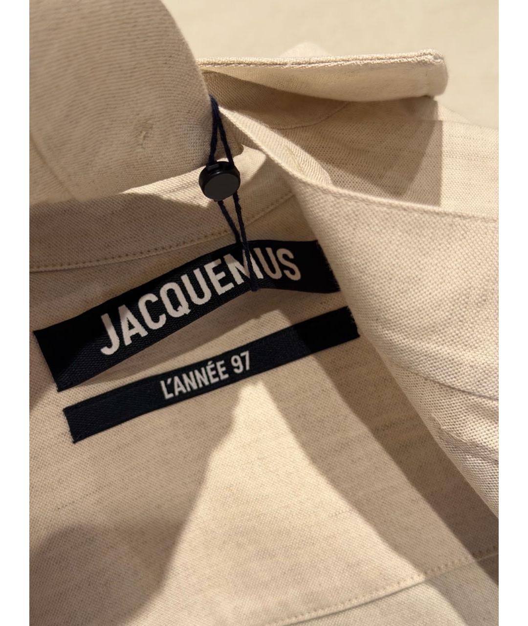 JACQUEMUS Бежевое повседневное платье, фото 5