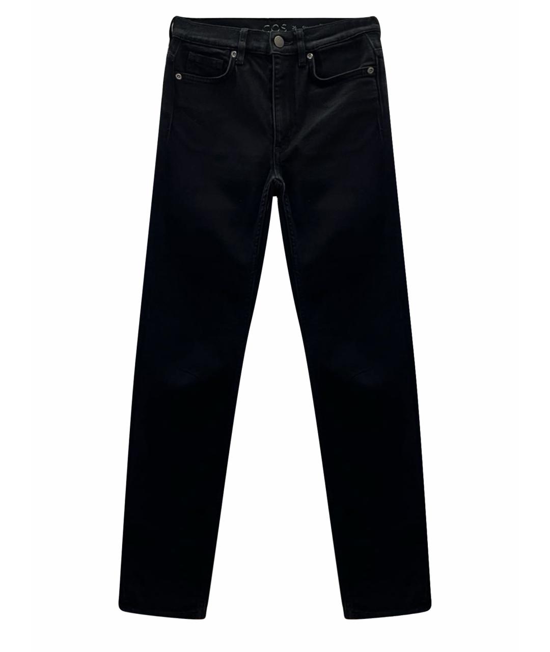 COS Черные хлопко-эластановые джинсы слим, фото 1