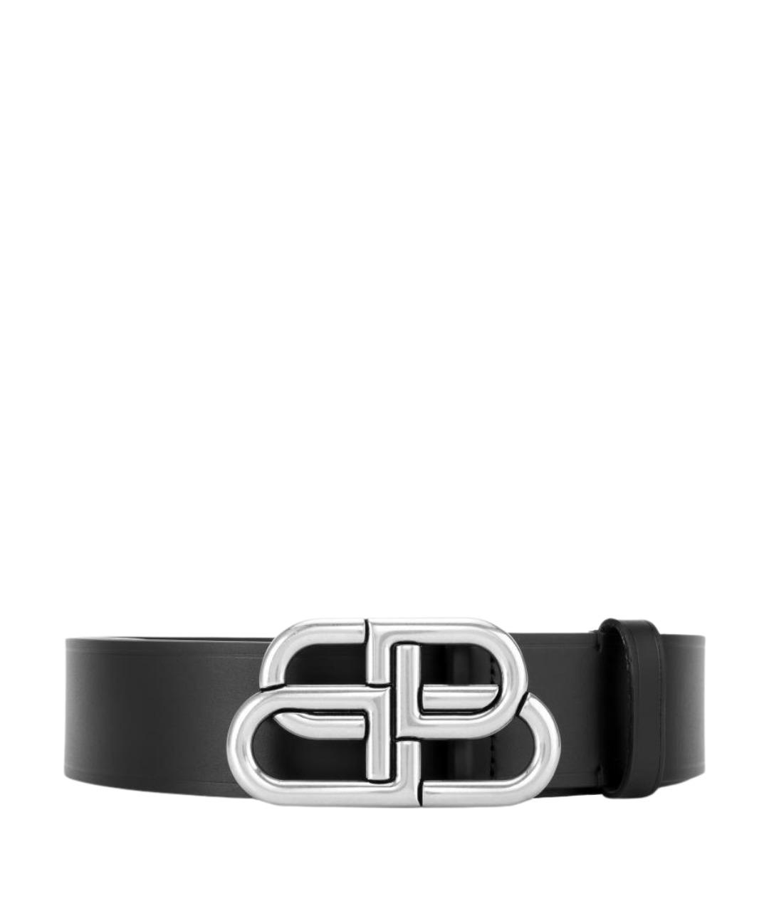 BALENCIAGA Черный кожаный ремень, фото 1