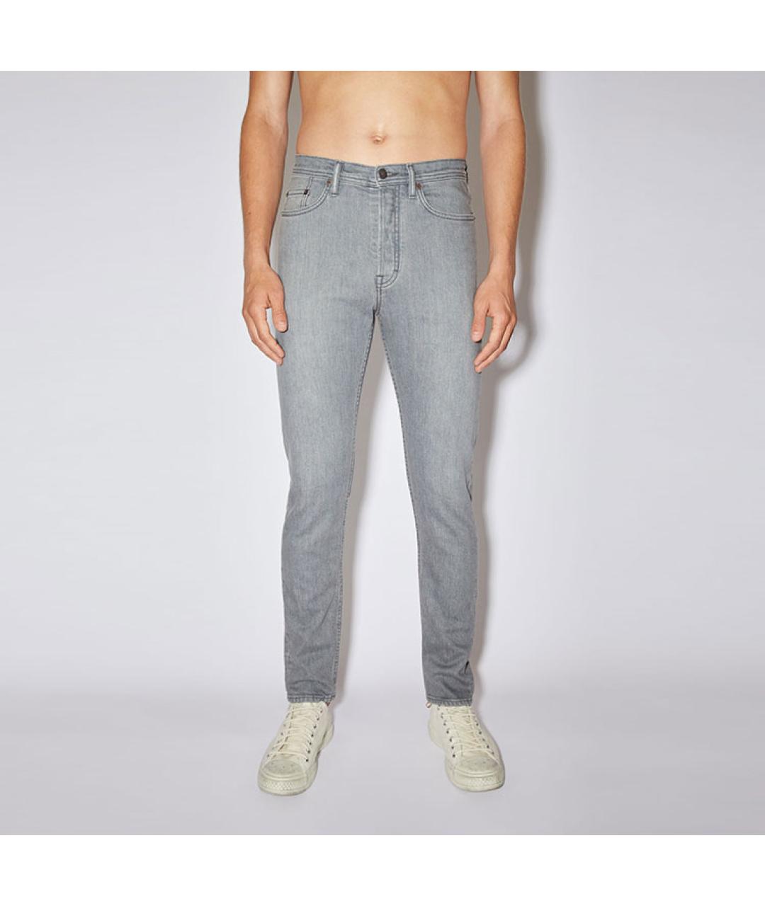 ACNE STUDIOS Серые прямые джинсы, фото 2