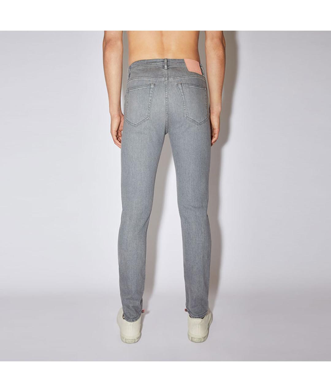 ACNE STUDIOS Серые прямые джинсы, фото 3