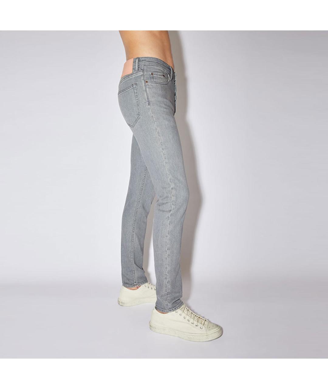 ACNE STUDIOS Серые прямые джинсы, фото 4