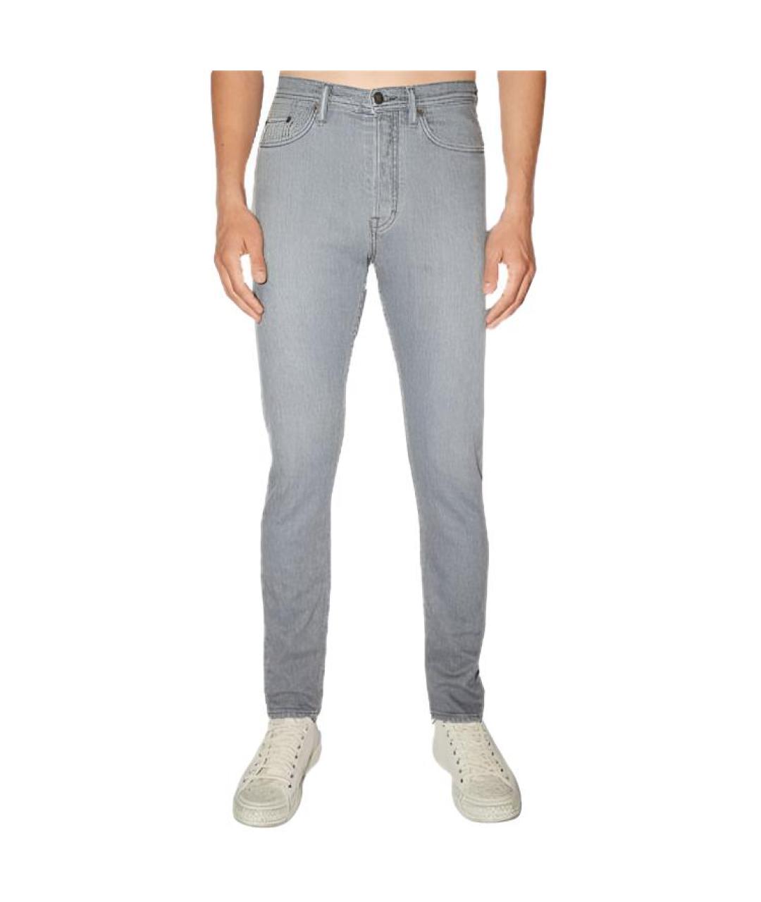 ACNE STUDIOS Серые прямые джинсы, фото 6