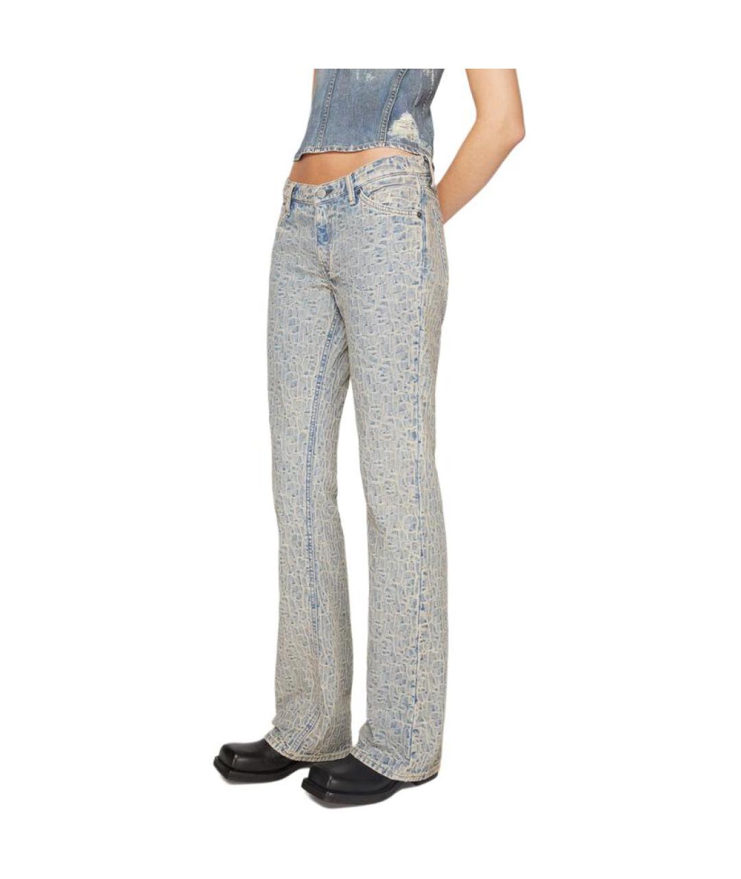 ACNE STUDIOS Голубые прямые джинсы, фото 5