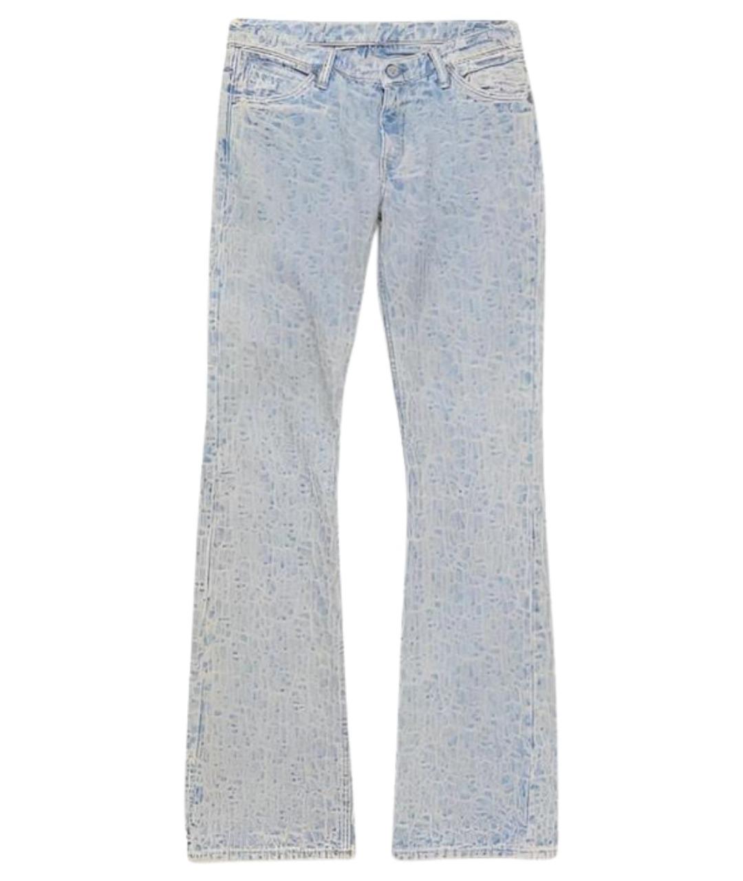 ACNE STUDIOS Голубые прямые джинсы, фото 1