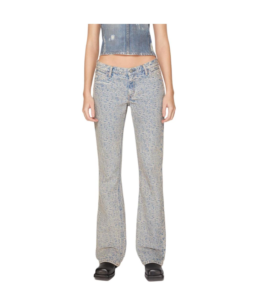 ACNE STUDIOS Голубые прямые джинсы, фото 3