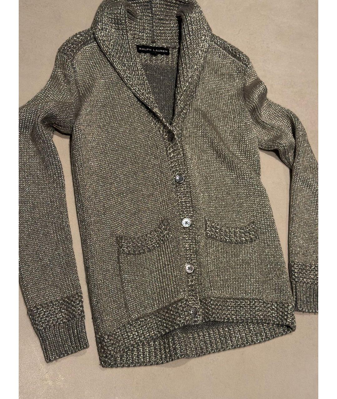 RALPH LAUREN Серебрянный кардиган, фото 4